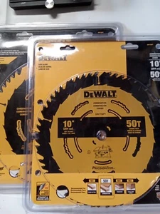 2 DEWALT DW7150PT Precision Circular Saw Blade Carbide Tip 5/8 50 teeth 10in - Picture 1 of 3