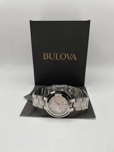 Bulova Rubaiyat Diamond 96P184 Damen Silber Runde Elegante Armbanduhr - Bild 1 von 12