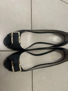 Vintage Coach Wedge Heels Size 8 - Picture 1 of 4