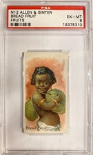 1891 N12 Allen & Ginter Fruits BREAD FRUIT PSA 6 EX-MT Only 1 Higher RARE