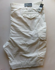 NEW Polo Ralph Lauren Men's Relaxed-fit Ripstop Cargo Shorts White Size 52B - Picture 1 of 10