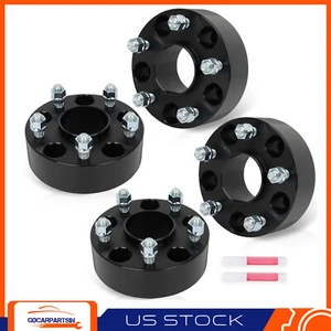 (4) 2" Hubcentric 5x5 Wheel Spacers 14x1.5 For Jeep Wrangler JL Grand Cherokee - Picture 1 of 7