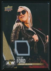 2021 Upper Deck AEW Wrestling Gold Relic #6 Penelope Ford 107/199 - Picture 1 of 2