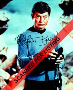 Star Trek Tos DeForest Kelly Dr. Bones McCoy Autógrafo Reimpresión 8X10 FOTO #9107 - Imagen 1 de 1