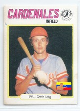1977 Venezuelan League Sticker GARTH IORG   # 193 BEST QUALITY AVAILABLE !
