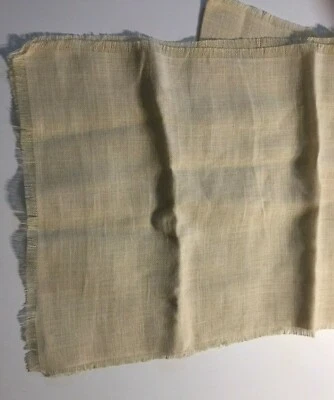 Pottery Barn NWOT 100% Kenaf Ivory Burlap Jute Texture Table Runner 22x90 - Image 1 of 4