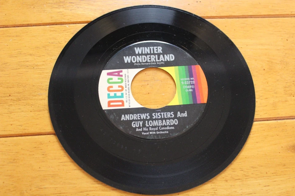 GUY LOMBARDO WINTER WONDERLAND 45RPM 7" JUKEBOX RECORD VG+ DECCA - Image 1 of 4