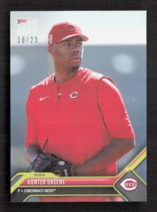 2023 Topps Now Road to Opening Day Reds #OD-211 Hunter Greene Gold Foil /23 - Bild 1 von 2