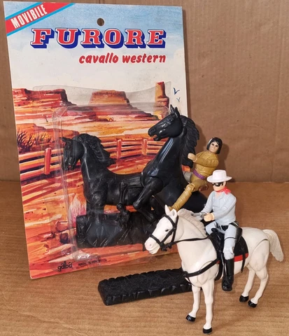 Vintage 80's Gabriel The Legend Of The Lone Ranger Italian FURORE Bootleg Horse Cover