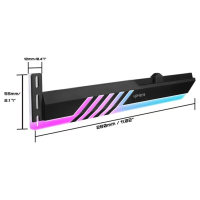 Gaming PC uphere RGB GPU Bracket Led Lighting Computer Case Graphics Card Holder