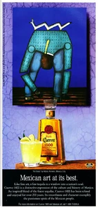 Anuncio de tequila Cuervo 1800 #6 raro 1996 fuera de servicio Vingate 5 x 11" - Imagen 1 de 2