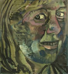 Brigitte Tietze Berlino Ovest Dipinto A Olio Ritratto Donna Testa Espressivo - Bild 1 von 7