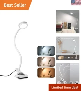USB Powered LED Clamp Lamp for Office & Bedroom - Eco-Friendly Lighting Choice - Picture 1 of 12