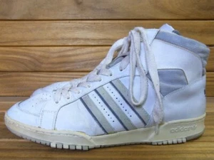 adidas Basketballschuhe Made in France 80er weiß x grau Herren US11 29 cm selten - Bild 1 von 12