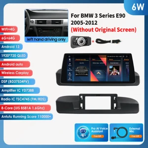 Radio estéreo GPS CarPlay 8 núcleos Android 13 6+64 GB DSP para BMW Serie 3 E90 328i - Imagen 1 de 23