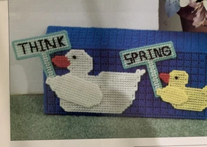 “ DUCKY DOOR STOP '' ~*~PLASTIC  CANVAS PATTERN~* - Picture 1 of 1
