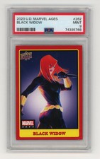 2020 Upper Deck Marvel Ages #262 BLACK WIDOW Red Border Card RARE GRADED PSA 9