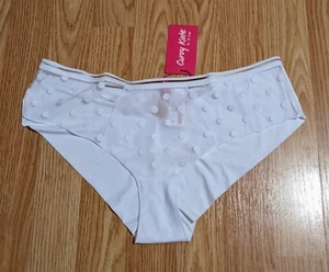 Curvy Kate Panties M White Top Sport Short Sheer Polka Dot Discontinued - Picture 1 of 4