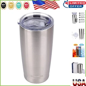 Vacuum Insulated 20oz Travel Mug with Splash Proof Sliding Lid - Modern Elegance - Picture 1 of 8