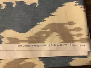 Stan Cathell for magnolia homes upholestery fabric java pattern 50"x 56” wide - Picture 1 of 5