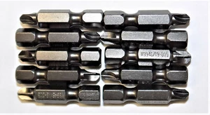 10 NEW ZEPHYR TS170-5 TORQ-SET #5 POWER DRIVER BIT 1/4" HEX SHANK 1 1/4" LENGTH - Picture 1 of 4