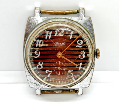 Reloj Zim Vintage Raro URSS Hombres Reparado Soviético Wris Original Militar Retro Antiguo Foto 1 de 4