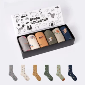Ssackstop Women's Petite Animal Casual Socks 6-Piece Gift Set(230m-250m)-KOREAN - Picture 1 of 1