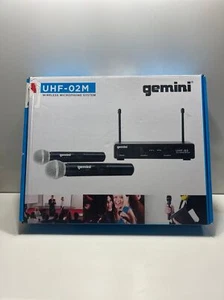 Gemini UHF-02M-S34 533.7+537.2 MHz Dual Channel UHF Wireless Handheld System - Picture 1 of 8
