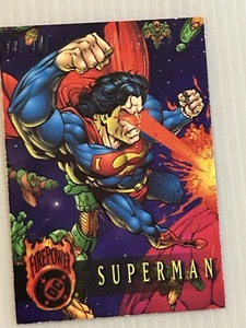 Tarjeta promocional DC Firepower Superman Outburst 1996 - Imagen 1 de 2