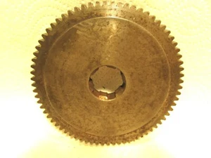 LATHE GEAR 72 T STEEL 12.7mm THICK WITH A 6 SIDED SPLINE, SIZE AS DETAILED BELOW - Picture 1 of 3
