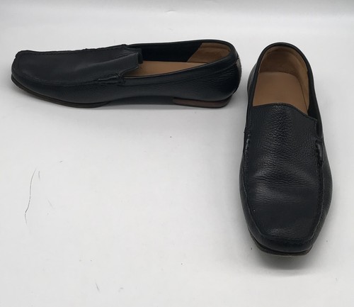 BURBERRY Mocassino da uomo nero punta quadrata taglia 39 5