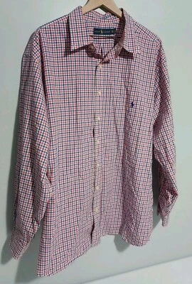 Ralph Lauren Button Down Shirt Sz 3XL Big Multi Coler Red White & Blue (M7) - Image 1 of 4