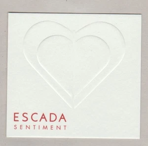 Carte publicitaire - advertising card - Sentiment d'Escada - Imagen 1 de 1