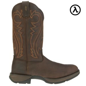 REBEL™ BY DURANGO® CHOCOLATE PULL-ON WESTERN BOOTS DB5464 - ALL SIZES - NEW - Picture 1 of 7