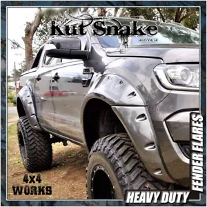 Arcos de rueda de serpiente Kut bengalas guardabarros para Ford Ranger 2011-22 Monster Wide suave - Imagen 1 de 2