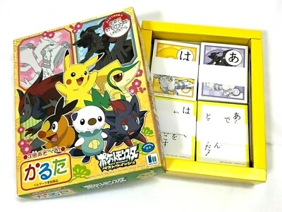 Pokemon "Karuta" Japanese Playing Cards Game 3ways to play Shouwa note - Image 1 of 4