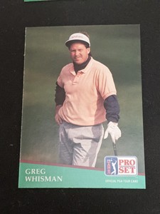 1991 Pro Set Golf GREG WHISMAN #127 PGA TOUR Rookie RC