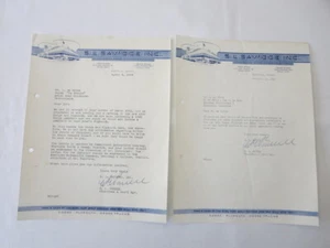 1949 1951 Dodge Plymouth Dealership Letter S.L. Savidge Motors Letterhead - Picture 1 of 8