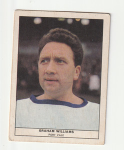 Anglo Confectionery Football Quiz Trade Card: Graham Williams Port Vale