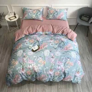 Set lenzuola copripiumino cotone egiziano matrimoniale queen size - Foto 1 di 29