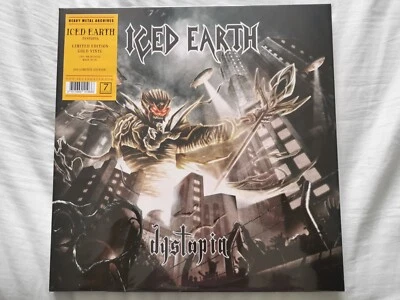 ICED EARTH DYSTOPIA 12"GOLD VINYL RECORD NEW&SEALED - Image 1 of 2