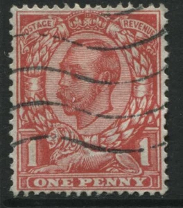 KGV 1912 1d Downey Head "No Cross on Crown" choice used (39) - Bild 1 von 1