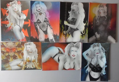 LADY DEATH - HoloFoil Trading Card Set - "in Lingerie" /7 Cards - Image 1 of 2