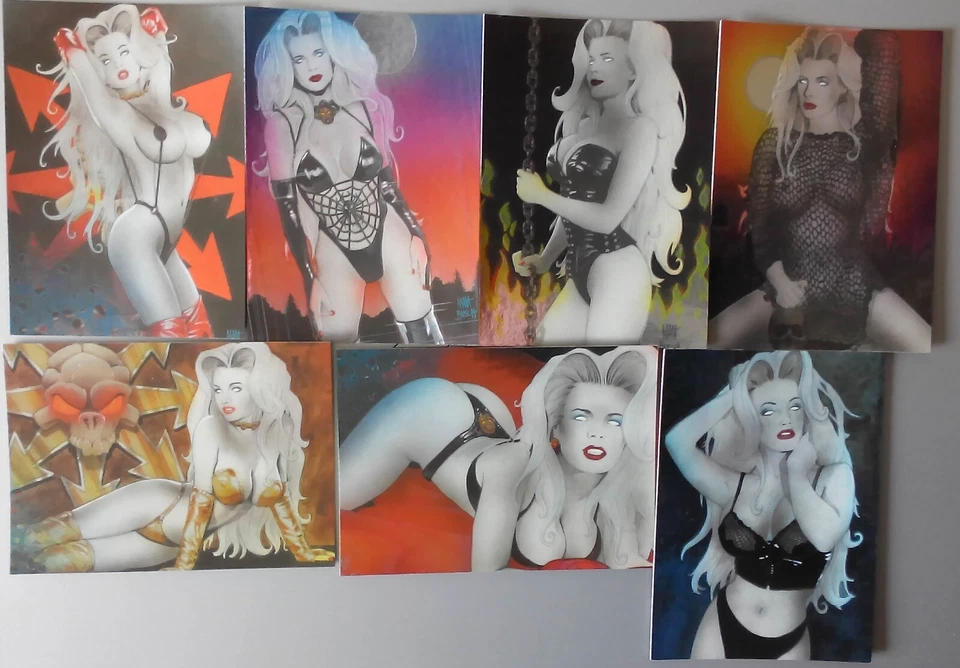 LADY DEATH - HoloFoil Trading Card Set - "in Lingerie" /7 Cards - Image 1 of 2