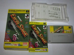J.League Excite Stage '95 Super Famicom SFC Japan import boxed manual US Seller - Picture 1 of 12