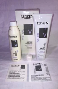 REDKEN  Vertical Curl Reducer 2 Step Cream & Lotion, 8 Oz Each (Sensitized Hair) - Picture 1 of 12