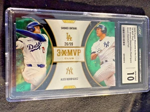 POP 1 - 2025 Welcome to the Club #D3 Ohtani/Rodriguez Green Stardust /99 CGC 10 - Picture 1 of 2