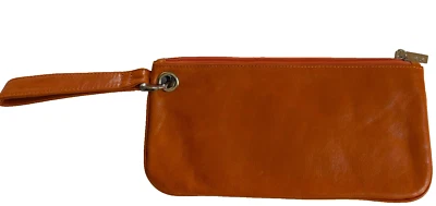 HOBO Internacional Naranja Cuero Muñequera Bolso sin asas Cartera Monedero Nuevo Sin etiquetas Foto 1 de 4