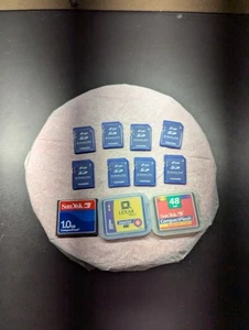 SD Card & Compact Flash Memory Card Lot of 11, Used, Sizes 8mb-2gb : Toshiba - Picture 1 of 4