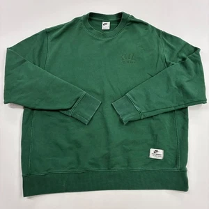 Sudadera para hombre Nike verde bordada manga larga cuello redondo talla XL - Imagen 1 de 9